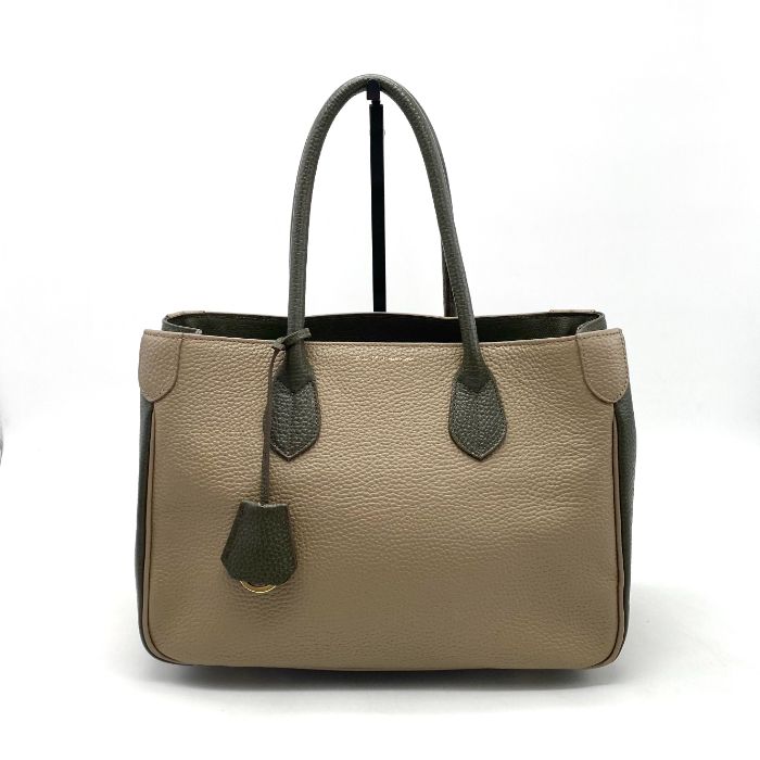 A.D.M.J エーディーエムジェー ロゴ レザー ハンド バッグ eY1053A