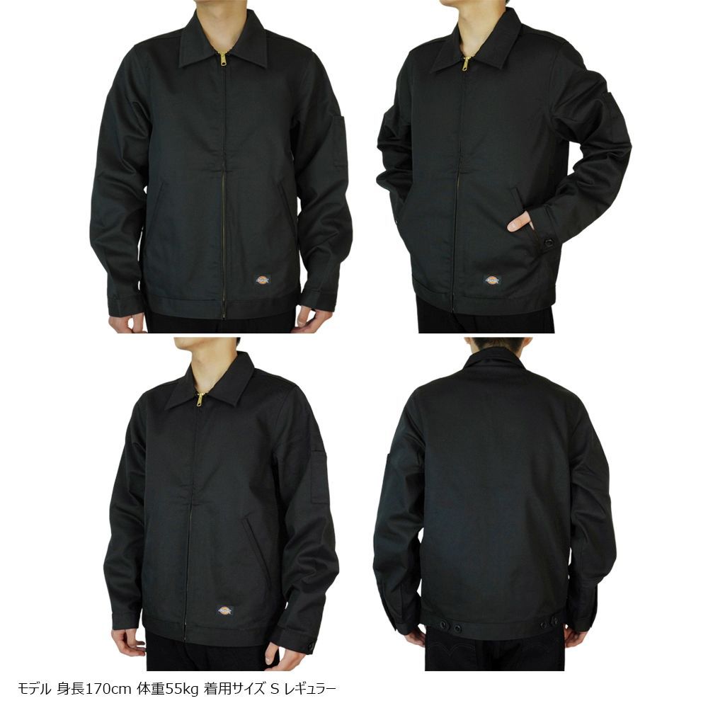 DICKIES ディッキーズメンズ ジャケットウーブン ジャケット MENS WOVEN JACKETCHARCOAL DARK NAVY BLACK チャコール ダークネイビー ブラック黒 灰 紺 レイヤード 重ね着TATOO ローライダー 作業着 大きめ KANDAIZUMI_COM