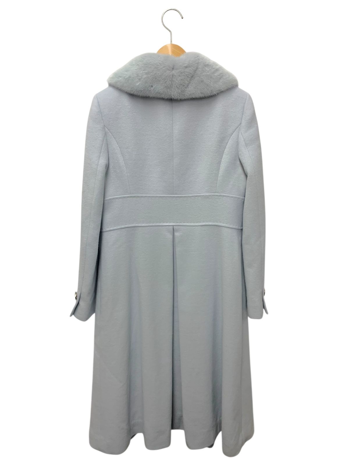 フォクシーブティック Coat Conserved Foxey 39265 コート 40 ブルー カシミヤ ミンクファー IT3MGQR6DD4W