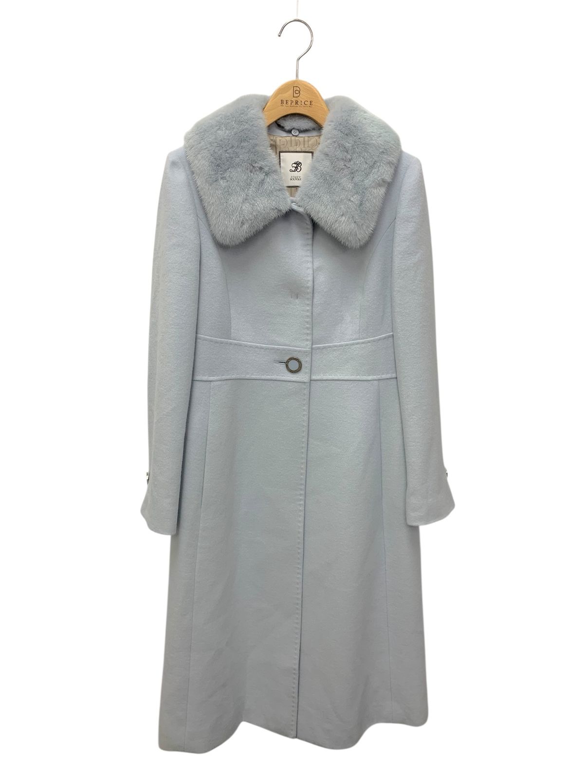 フォクシーブティック Coat Conserved Foxey 39265 コート 40 ブルー カシミヤ ミンクファー