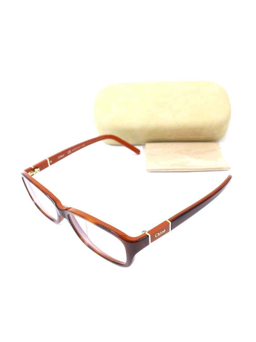 クロエ CE2630A メガネ ブラウン ゴールド セルフレーム スクエア ITX4K3K6W48G