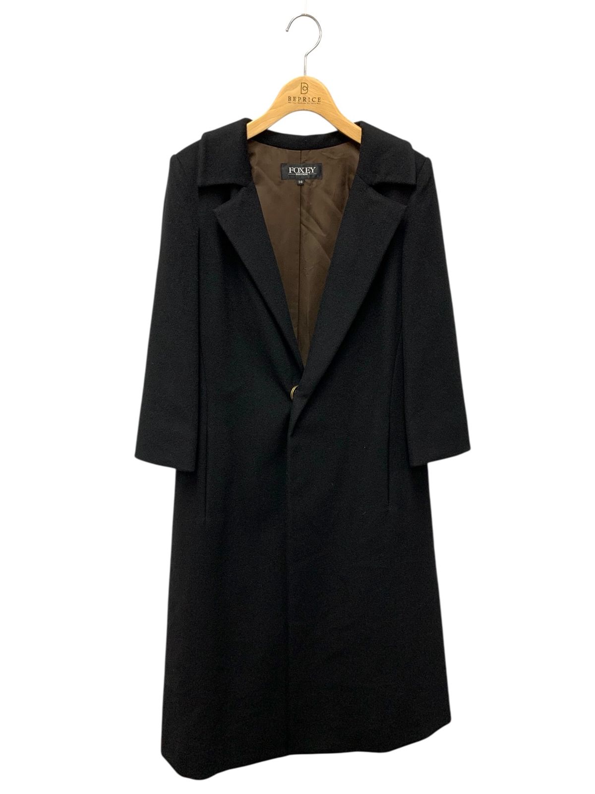フォクシーブティック ACAE11-01 コート 38 ブラック カシミヤ SP品 ITO6NVNQL4QY
