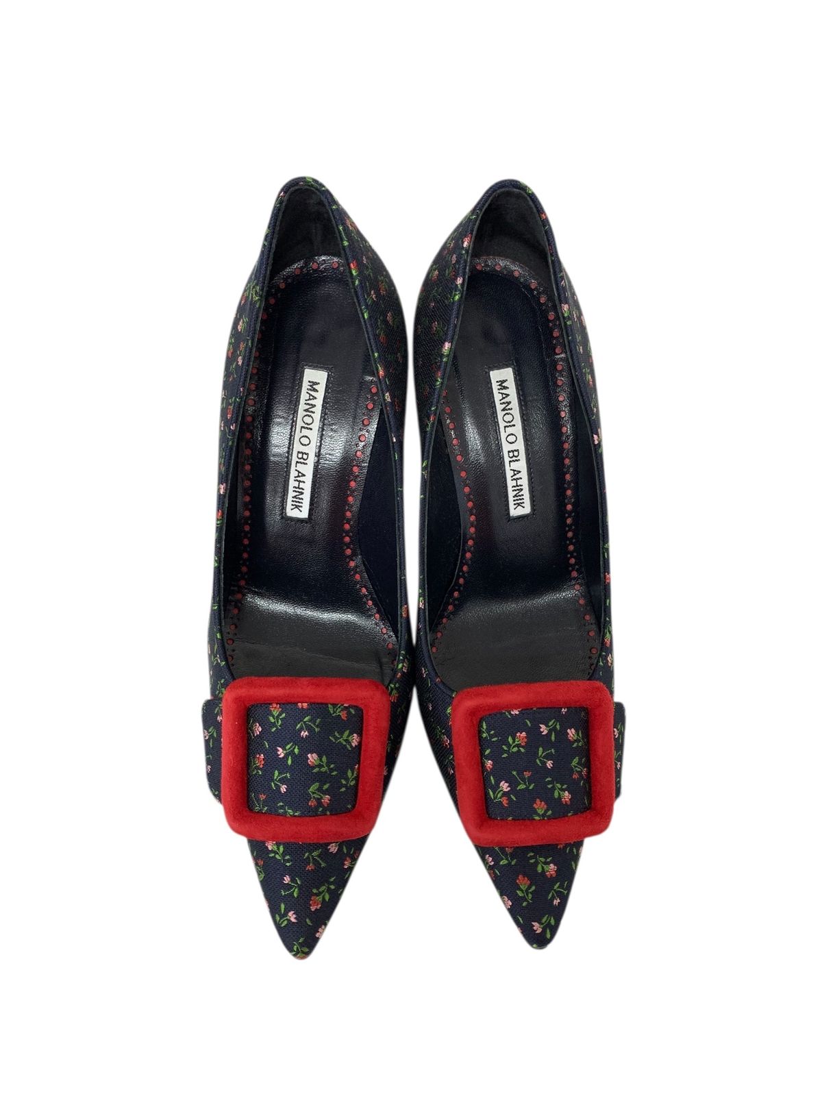 ネイビー フラワーモチーフ