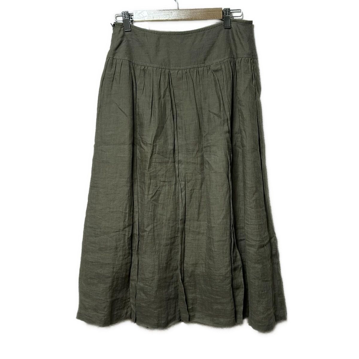 io comme io イオコムイオ センソユニコ ロングスカート サイズ38 M レディース - カーキ