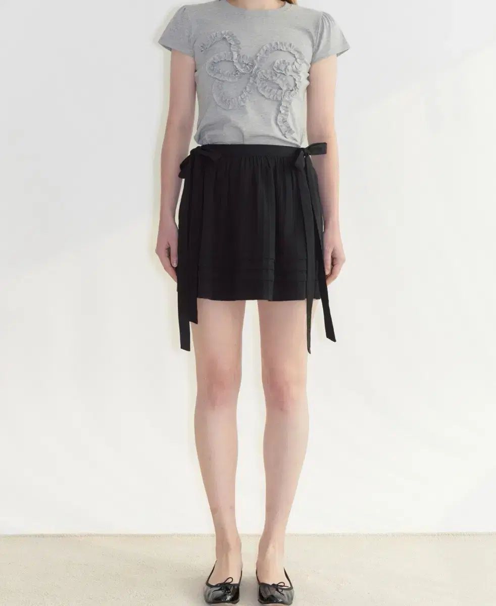 シヌーン リー リボン ミニ スカート