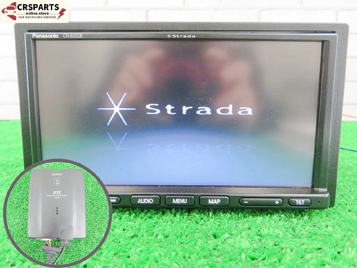 パナソニック ストラーダ CN-B300B 地図 2018年 メモリーナビ DENSO製 ETC付 Bluetooth 取外 JC1 No 13891
