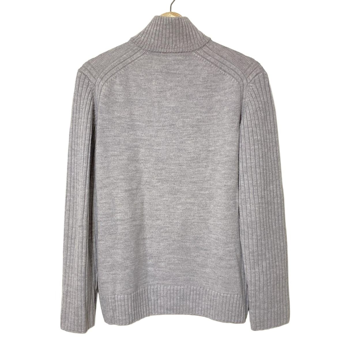 Burberry Black Label バーバリーブラックレーベル 長袖セーター サイズ2 M メンズ - グレー×ダークネイビー