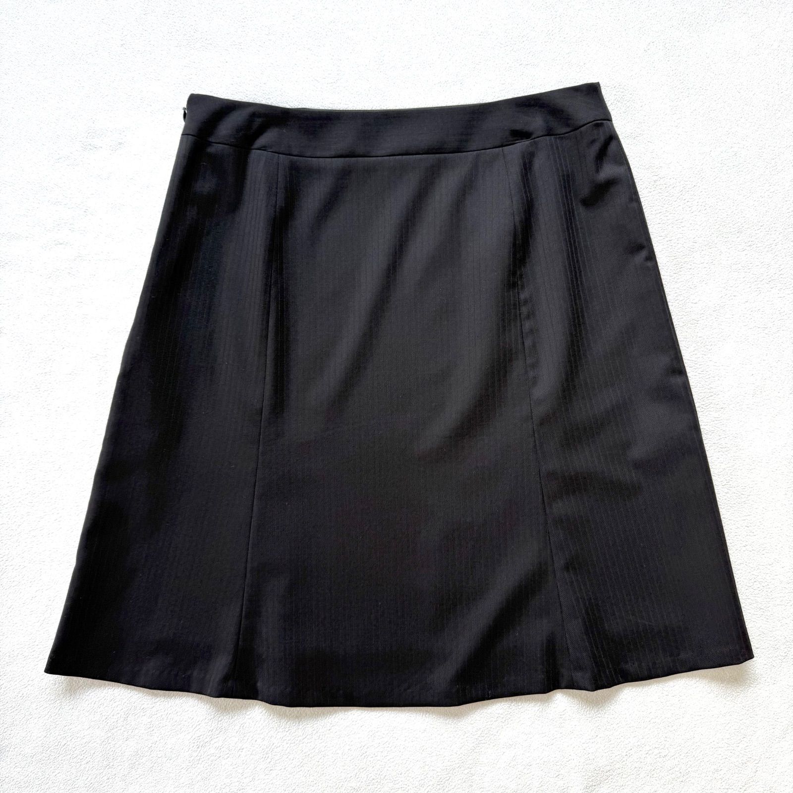 極美品・13号✨レミュー ストライプ スカート スーツ セットアップ