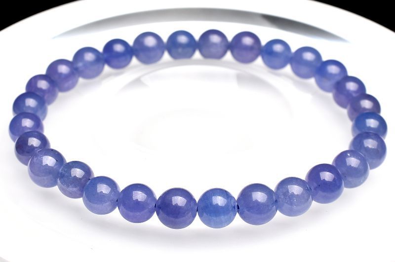 １点物 AAA 透明度抜群 タンザナイト 6.5mm ブレスレット パワーストーン 天然石 _U7817 NEXPOTALLINN_EU