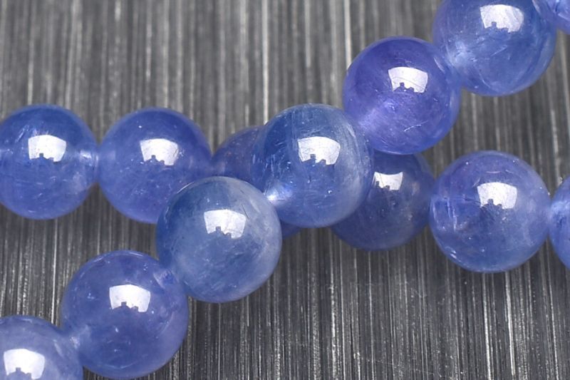 １点物 AAA 透明度抜群 タンザナイト 6mm ブレスレット パワーストーン 天然石 _U7814