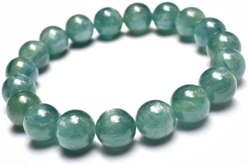 １点物 ブルーグリーンカイヤナイト 10 5 mm ブレスレット パワーストーン 天然石 _MC 258