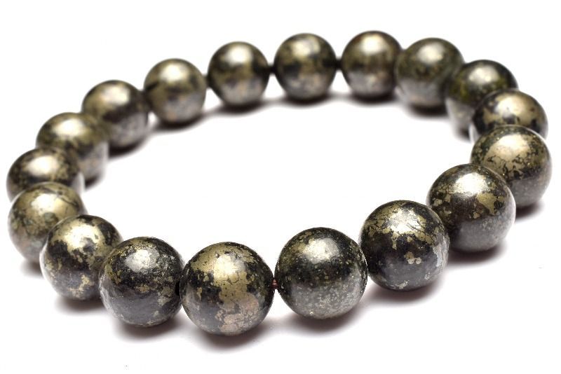 １点物 コロンビア産 ヒーラーズゴールド 10.5mm ブレスレット パワーストーン 天然石 _MC123