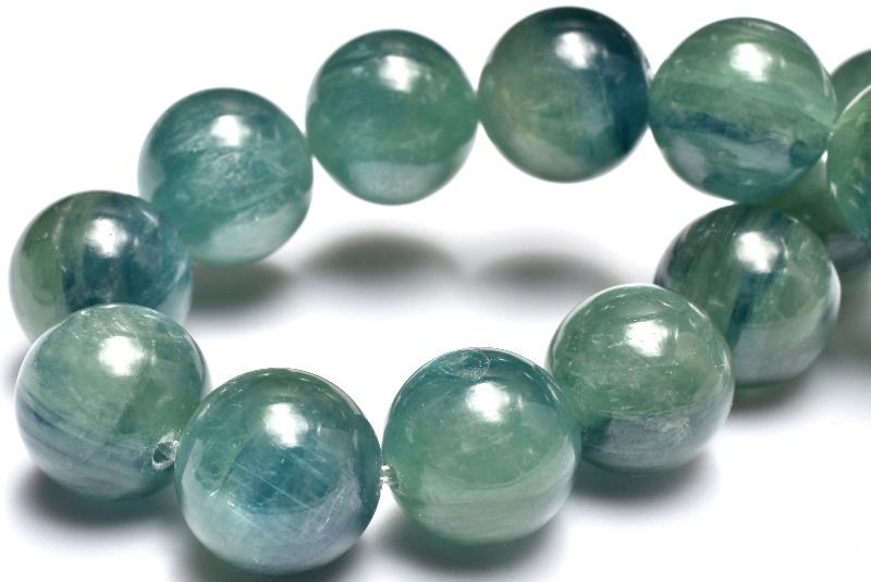 １点物 人気 ブルーグリーンカイヤナイト 10.5mm ブレスレット パワーストーン 天然石 _MC257