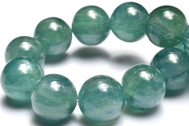 １点物 人気 ブルーグリーンカイヤナイト 10.5mm ブレスレット パワーストーン 天然石 _MC258
