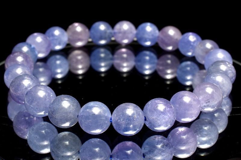 １点物 高品質 マルチ タンザナイト 8mm ブレスレット パワーストーン 天然石 _MC371