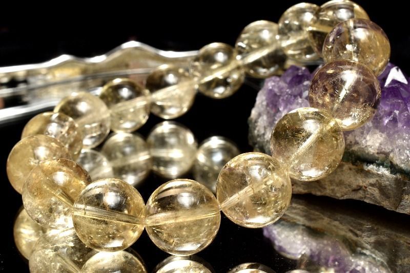 １点物 激 黄金レムリアン ゴールデンレムリアンシードクリスタル 13mm ブレスレット パワーストーン 天然石 _MC355