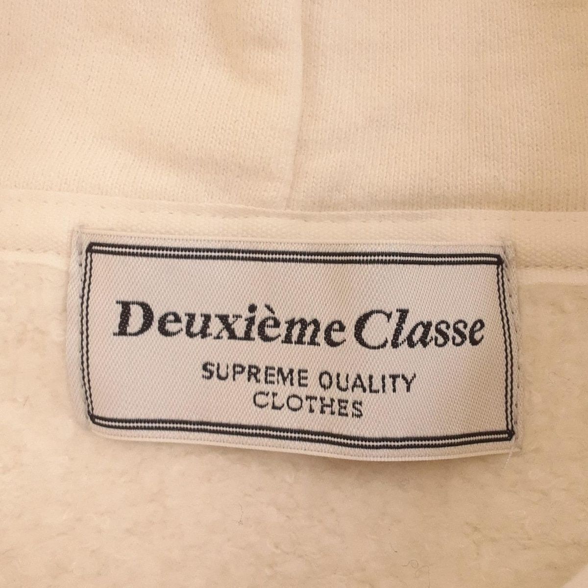  DEUXIEME CLASSE ドゥーズィエム パーカー レディース - アイボリー 長袖 パーカー トップス