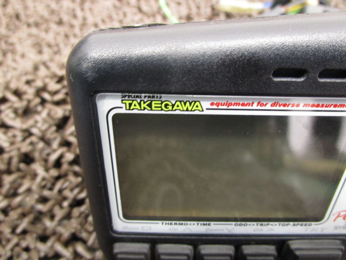 ストリートマジック2 110 タケガワ LCD デジタルメーター A7488 タコメーター スピード CF12A スズキ F131 キャブ車 12V