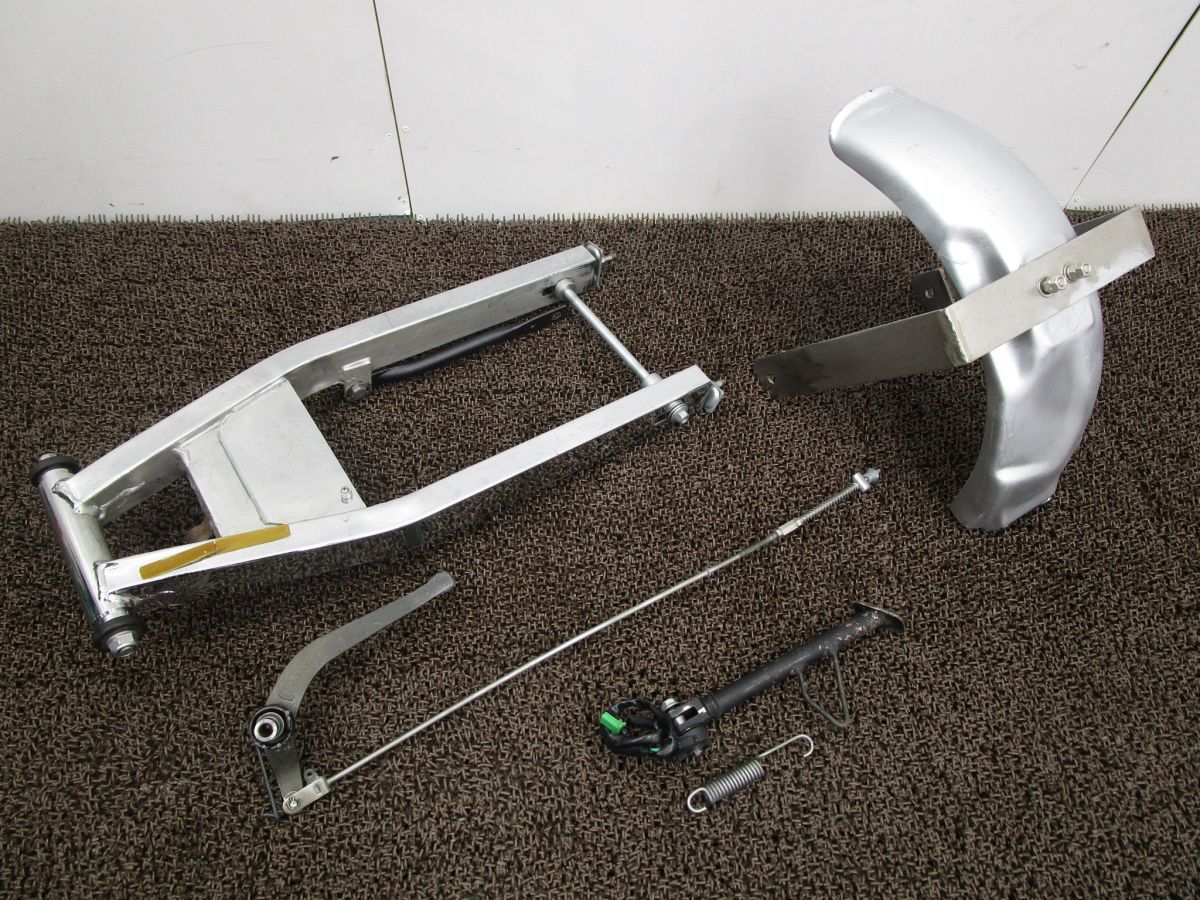 エイプ100 ロング スイングアーム A7525 ペダル シャフト スタンド フェンダー HC07 ホンダ HC07E Ape キャブ車 動画有 12V