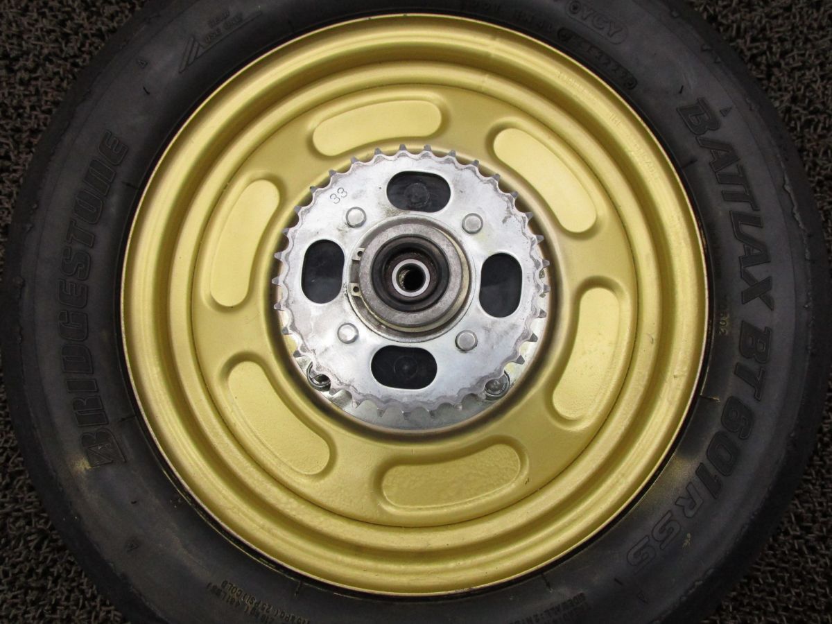 エイプ100 リアホイール スプロケット ブレーキドラム A7584 HC07 ホンダ HC07E Ape キャブ車 動画有 12V