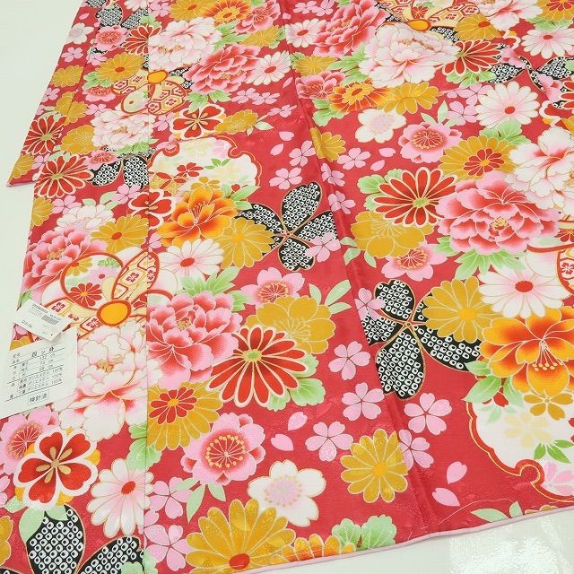 六花-RIKKA- 正絹 七五三 ７歳 四つ身着物 襦袢 ２点セット B16