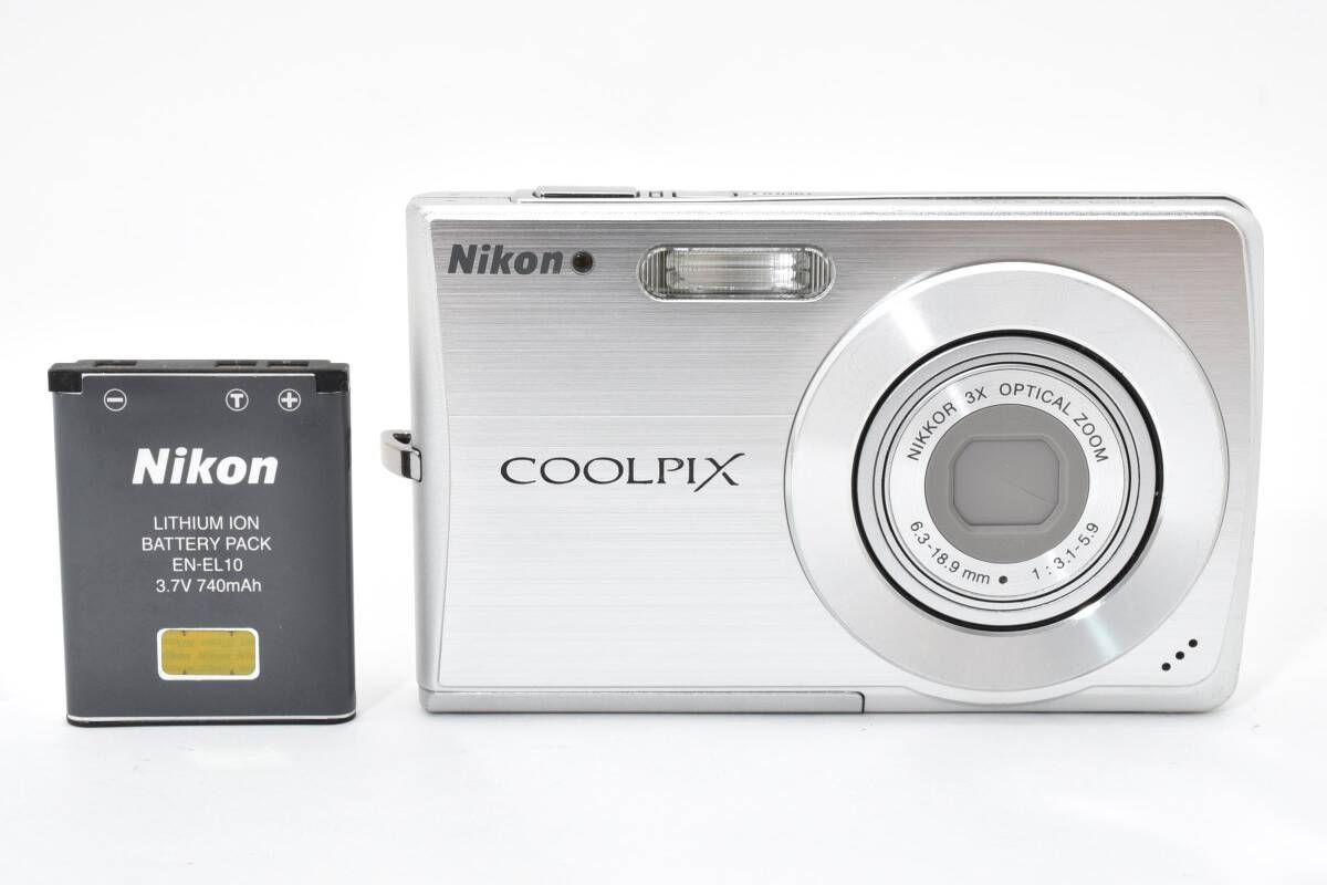 ☆良品☆ ニコン Nikon COOLPIX S200 シルバー コンパクトデジタル