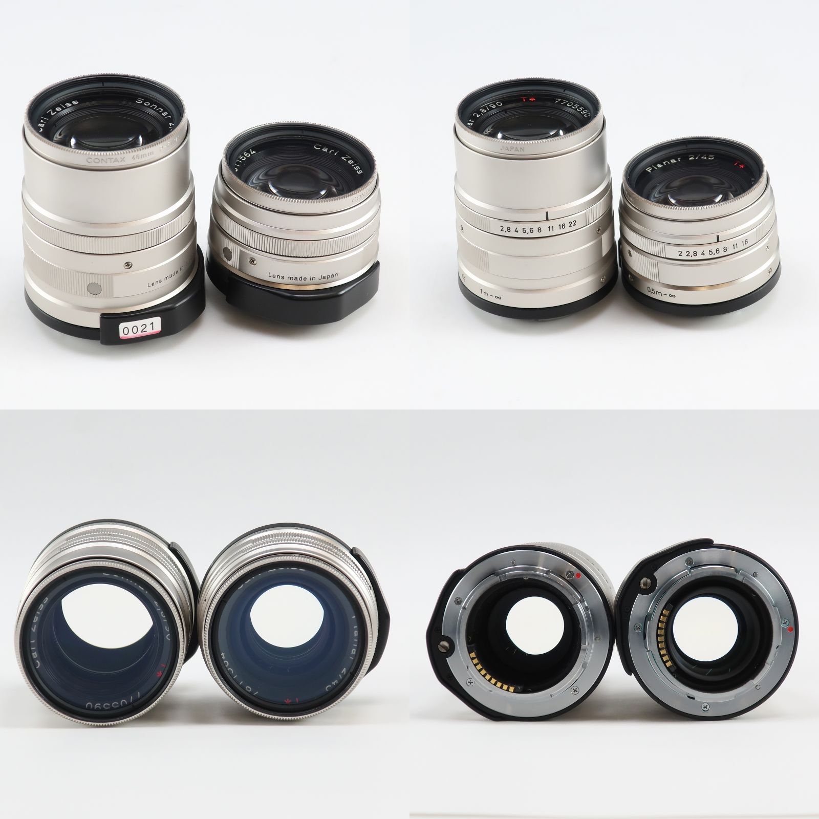 CONTAX】コンタックス G1 Carl Zeiss Planar 45mm F2 T* Sonnar 90mm