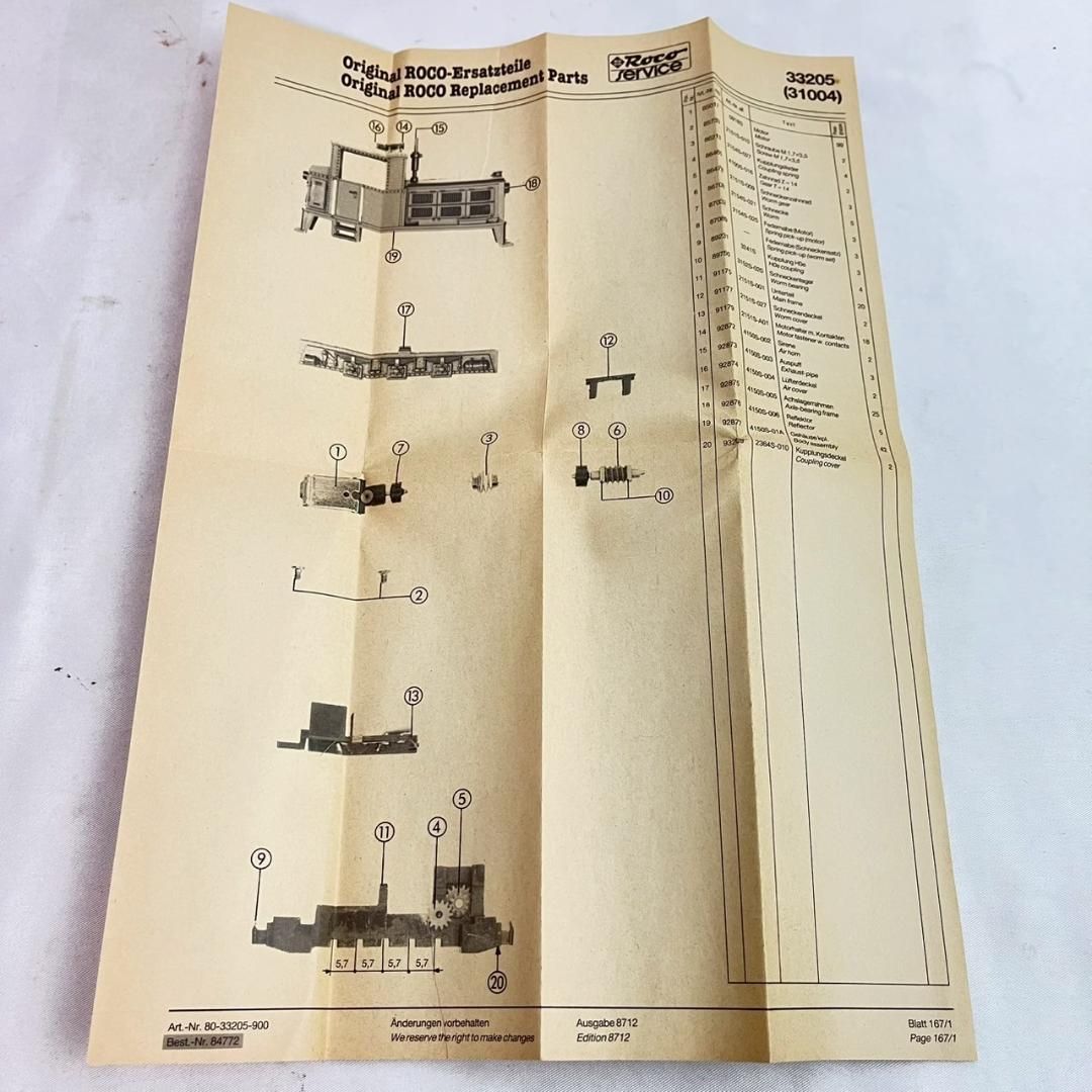 Roco 33205 HOe 蒸気機関車 HOゲージ 鉄道模型 中古 T6100148