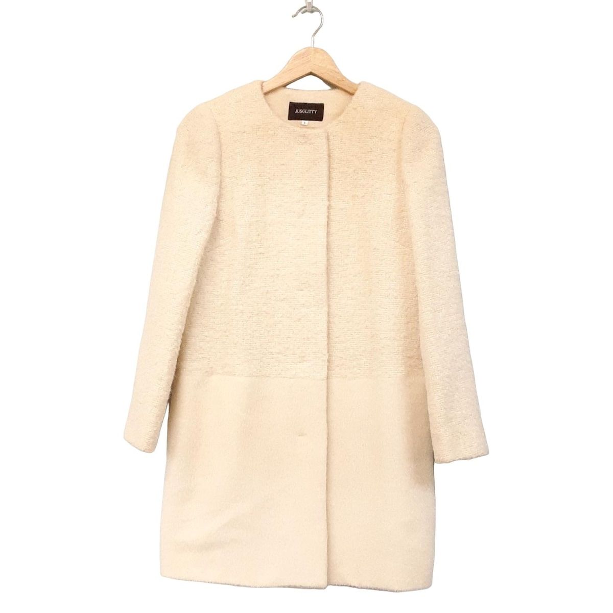 ジャスグリッティー コート サイズ1 S レディース アイボリー 長袖 秋 冬