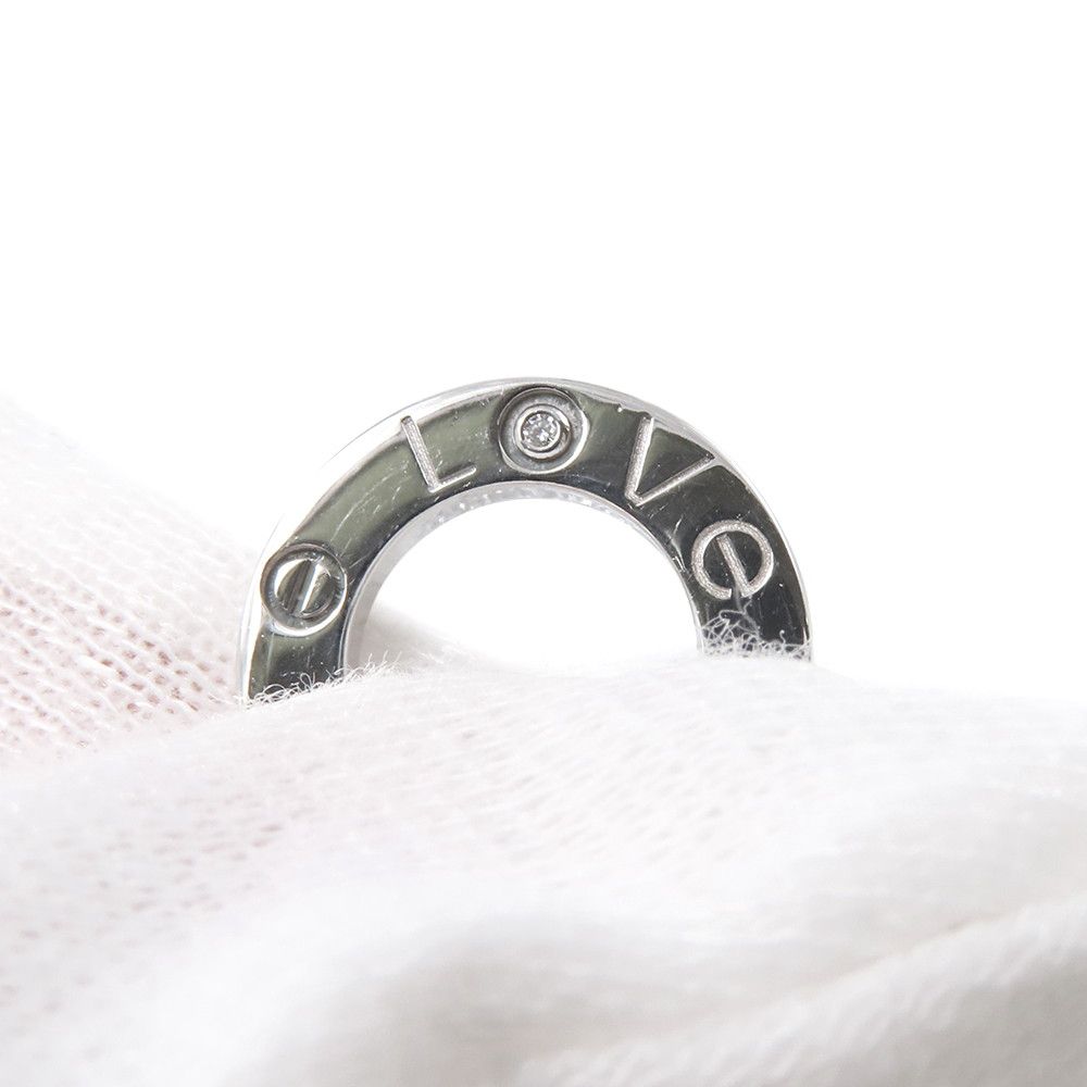 カルティエ ブレスレット LOVE サークル チェーン ダイヤモンド 2P 計0.03ct K18WGホワイトゴールド B6038100 Cartier ラブ チェーン FORTGASGNV_COM_BR
