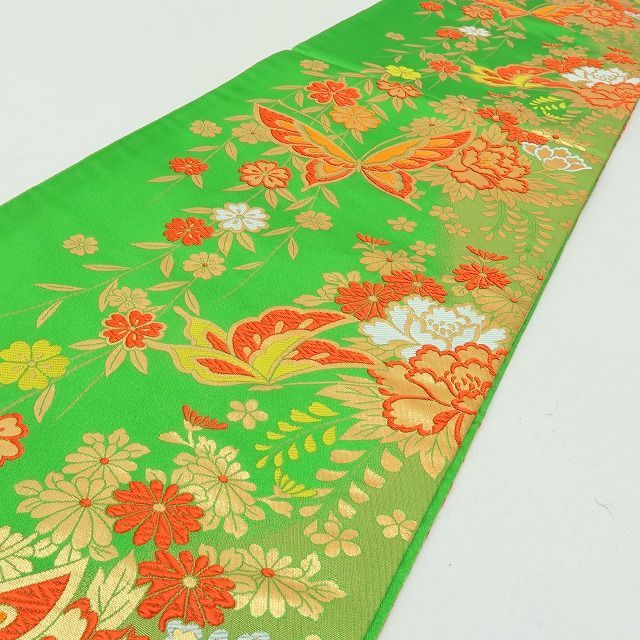 六花-RIKKA- 七五三 7歳 蝶 刺繍 袋帯 着物 B8