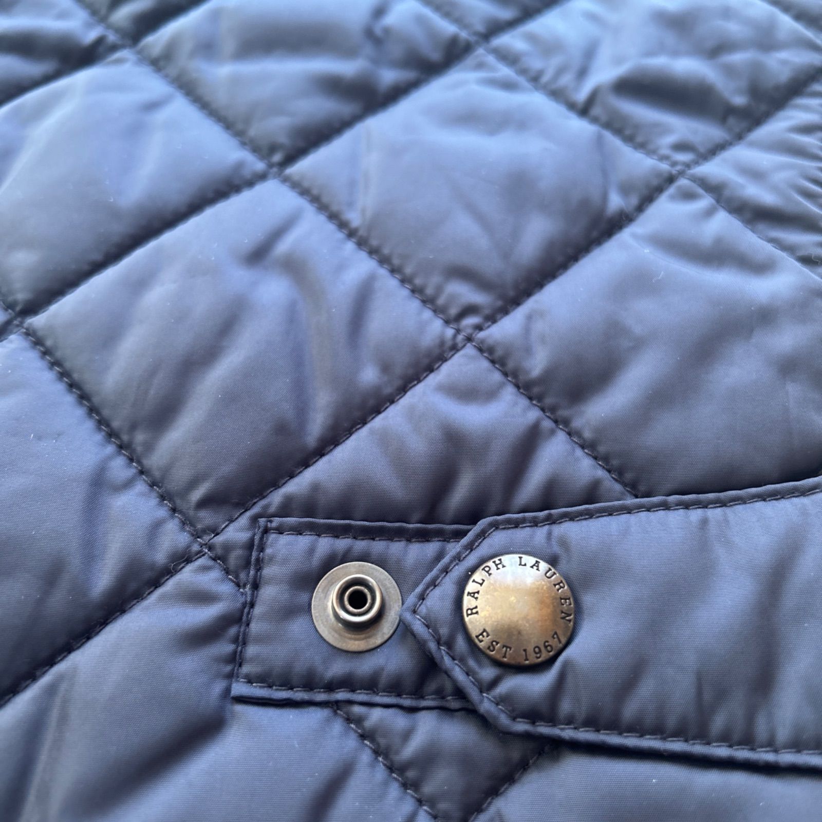 ポロラルフローレン キルティングベスト ネイビー ダウンベスト Sサイズ GULLKHAN_COM
