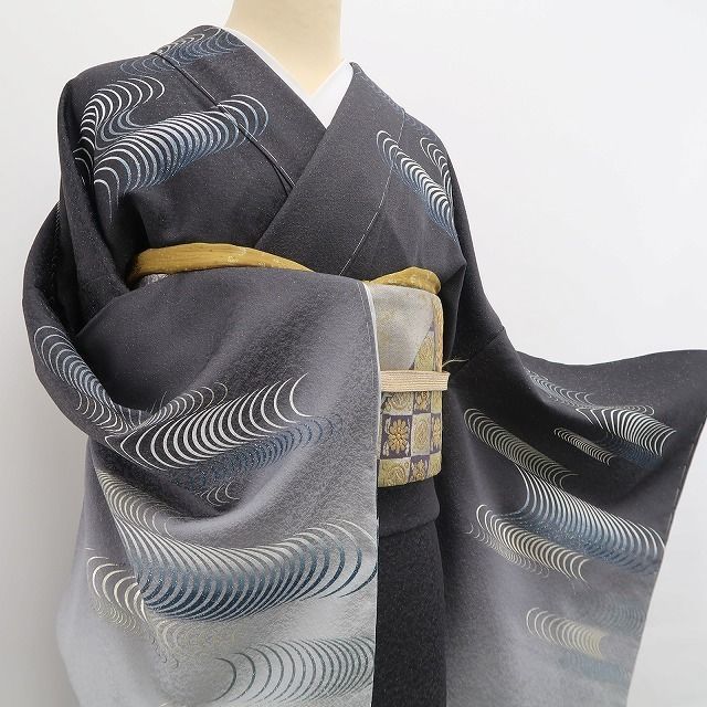 ❁tomihisa❁新品 さが美謹製 金彩友禅 京金彩 華陽 着物 仕付け糸付