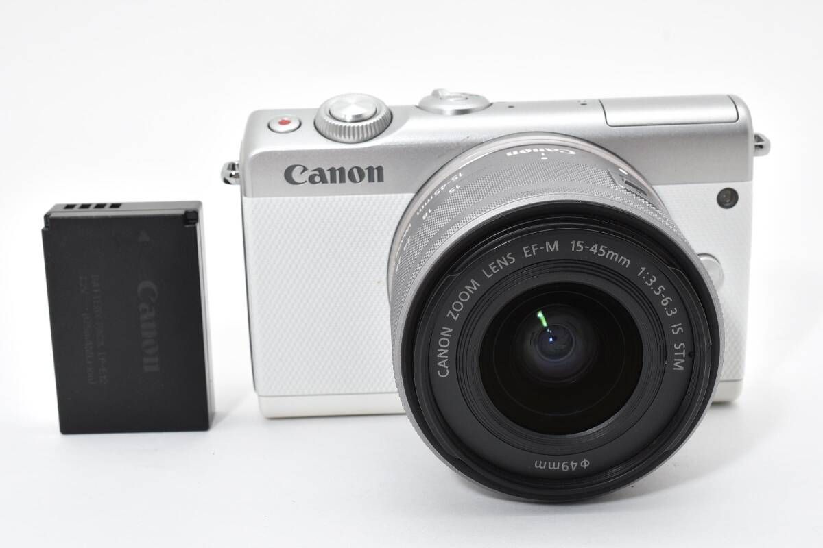 キャノン Canon EOS M100 ボディ EF-M 15-45mm F3.5-6.3 IS STM ズーム レンズ L24 6967