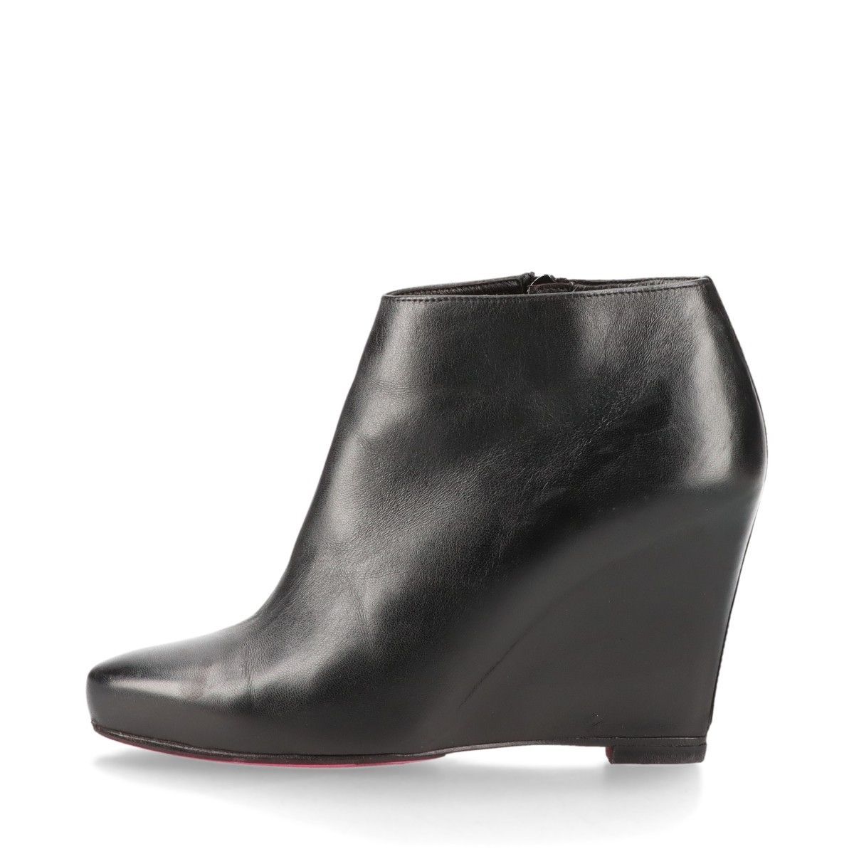 Christian Louboutin クリスチャンルブタン レザー ブーティ レディース 35 1 2 ブラック イタリア製