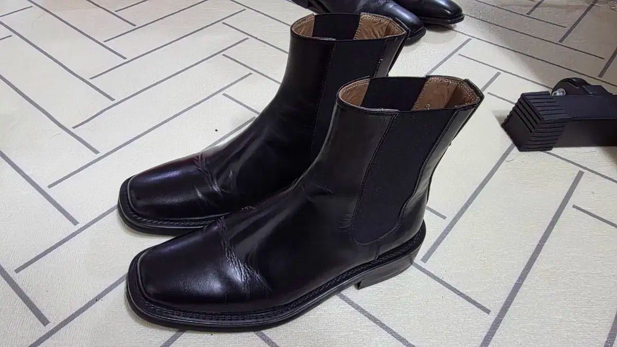 LOSTGARDEN Max_bl 250 アンヒール 0.5cm チェルシー 厚底ブーツ 26