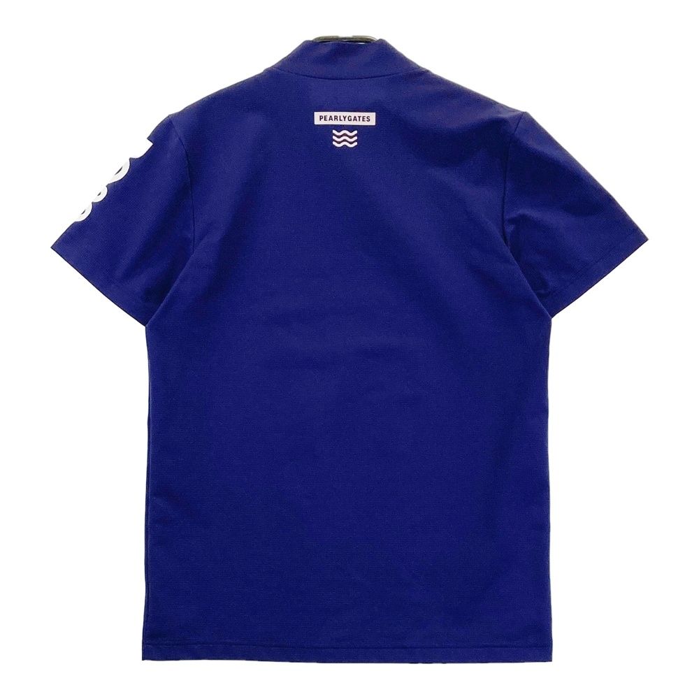 サイズ 4 PEARLY GATES パーリーゲイツ ハイネック 半袖Tシャツ ネイビー系 240101478466 ゴルフウェア メンズ ストスト