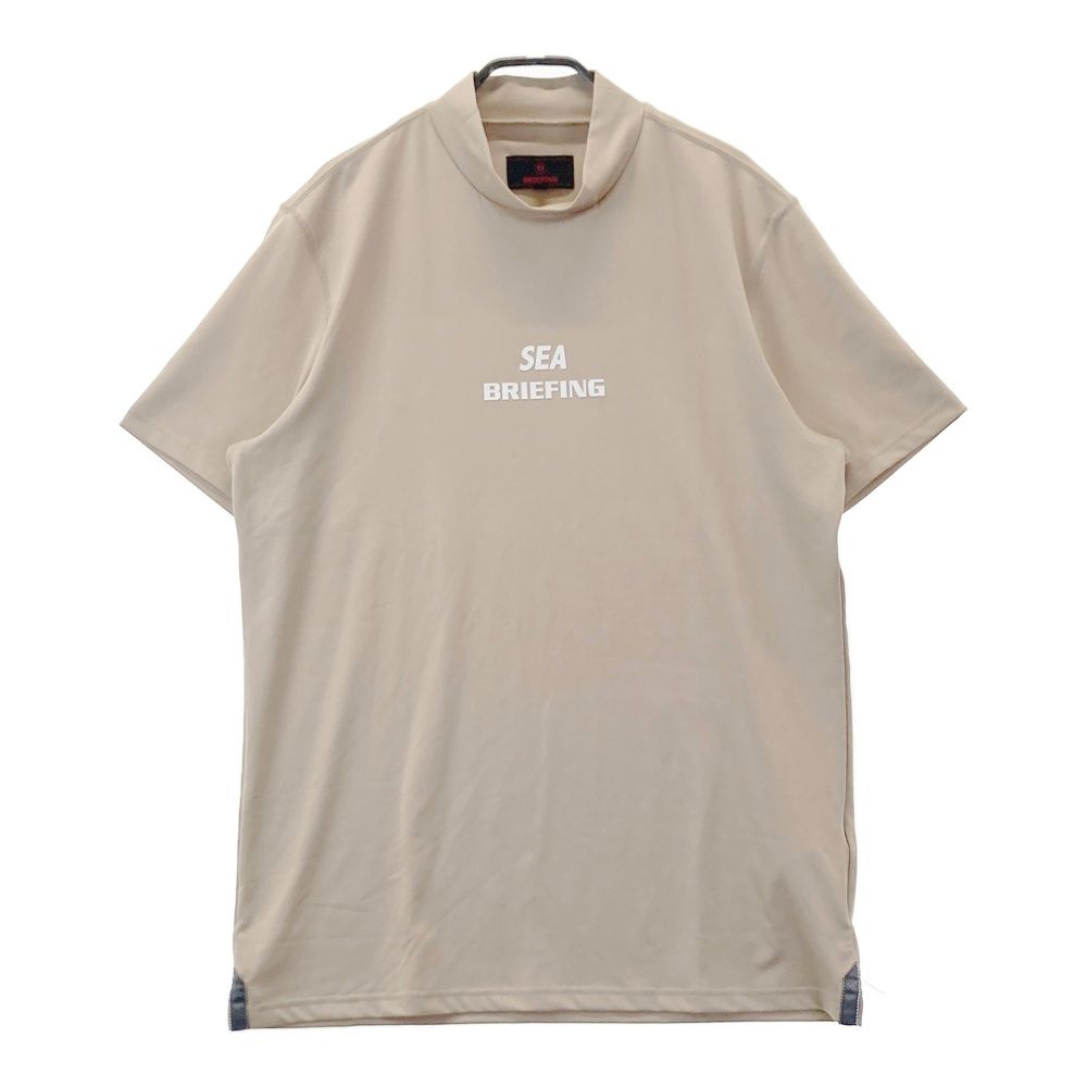 サイズ L BRIEFING GOLF ブリーフィング WIND and SEA ハイネック長袖Tシャツ ブラウン系 240101501919 ゴルフウェア メンズ ストスト