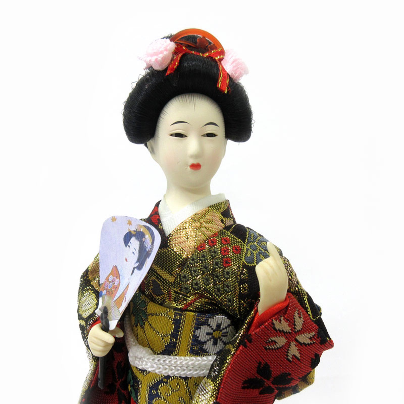 Japanese~Doll~Uchiwa 【Japanese hand fan】B 「日本人形（団扇 B