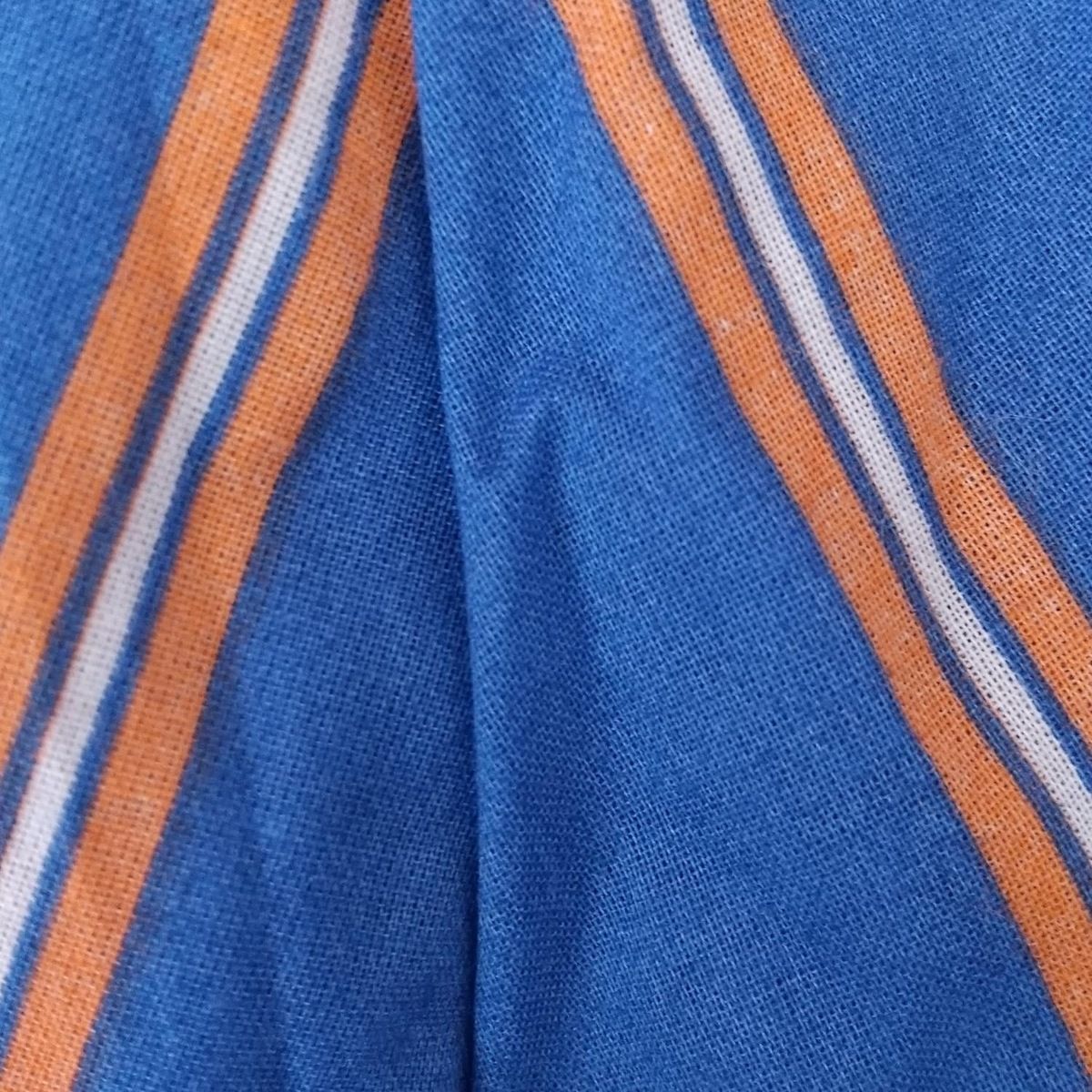 UNITED ARROWS ユナイテッドアローズ ロングスカート サイズ36 S レディース - ブルー×オレンジ×白 マキシ丈 斜めストライプ GULLKHAN_COM