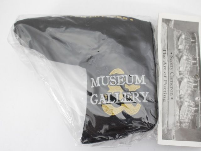 パターカバー スコッティキャメロン ミュージアム＆ギャラリー M-G ブラック ゴールド 0 2076