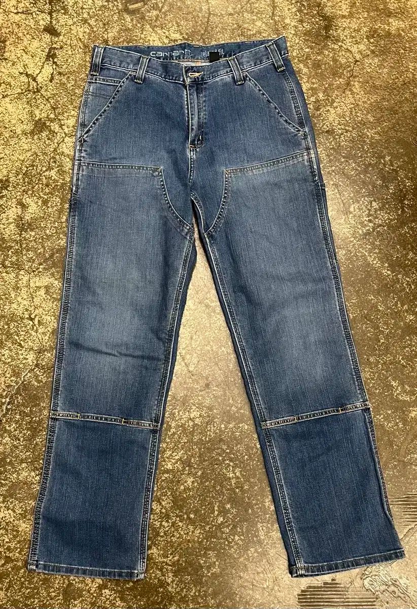 カーハート ダブルニー デニム パンツ