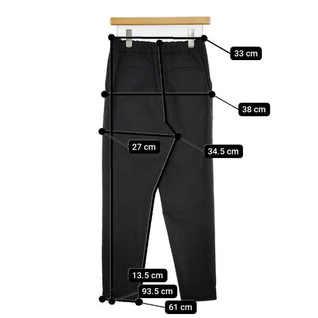 Ataraxia 23011801PT15 シャルロットパンツ テーパード パンツ ブラック レディース アタラクシア 5-1022G∞ DECORATOM_COM_BR