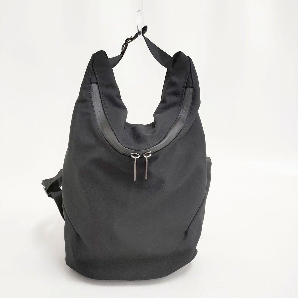 Yohji Yamamoto WOOL GABARDINE TAPE MINI BAGPACK 定価59400円 リュック デイパック 25SS ブラック レディース ヨウジヤマモト 5-1022G