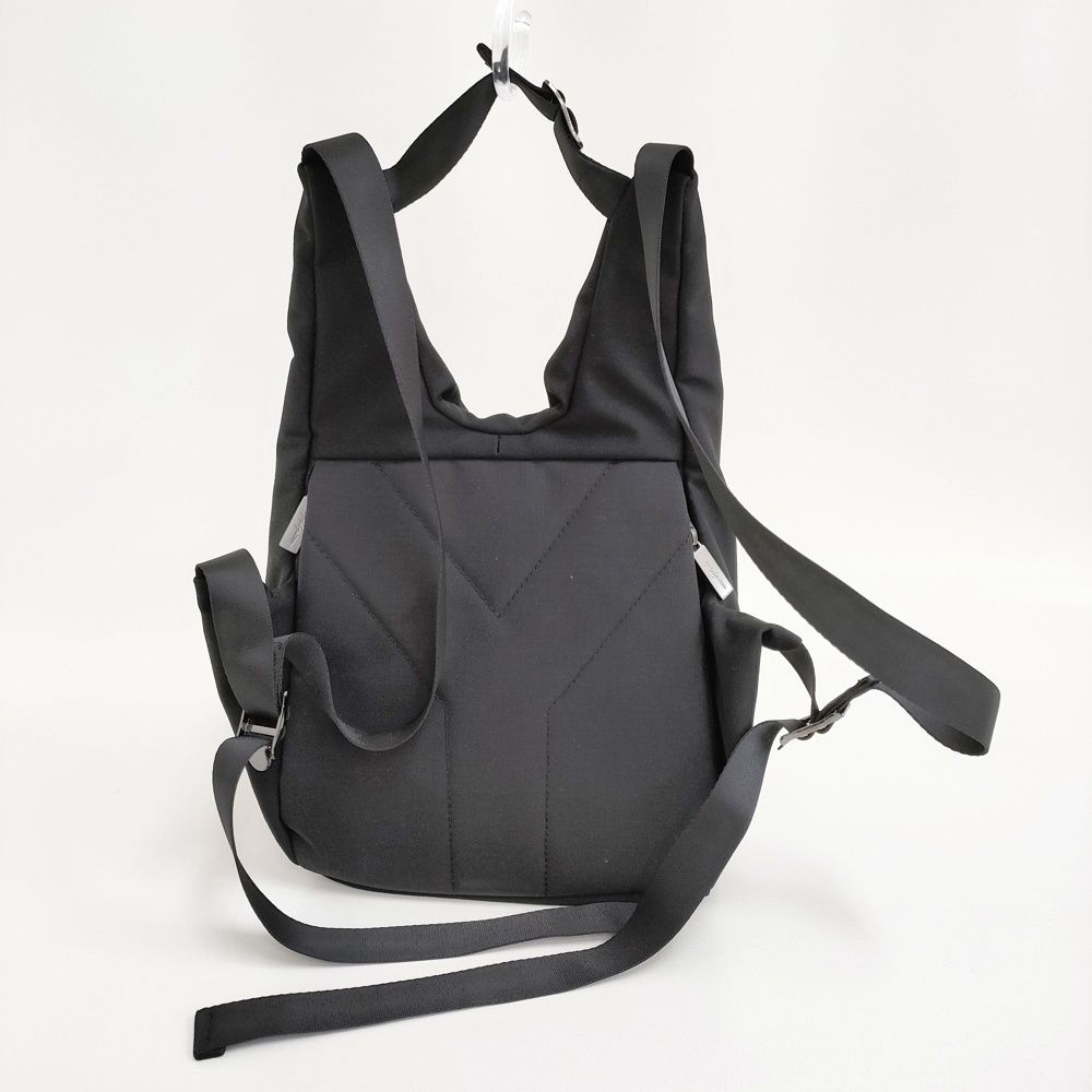 Yohji Yamamoto WOOL GABARDINE TAPE MINI BAGPACK 定価59400円 リュック デイパック 25SS ブラック レディース ヨウジヤマモト 5-1022G DECORATOM_COM_BR