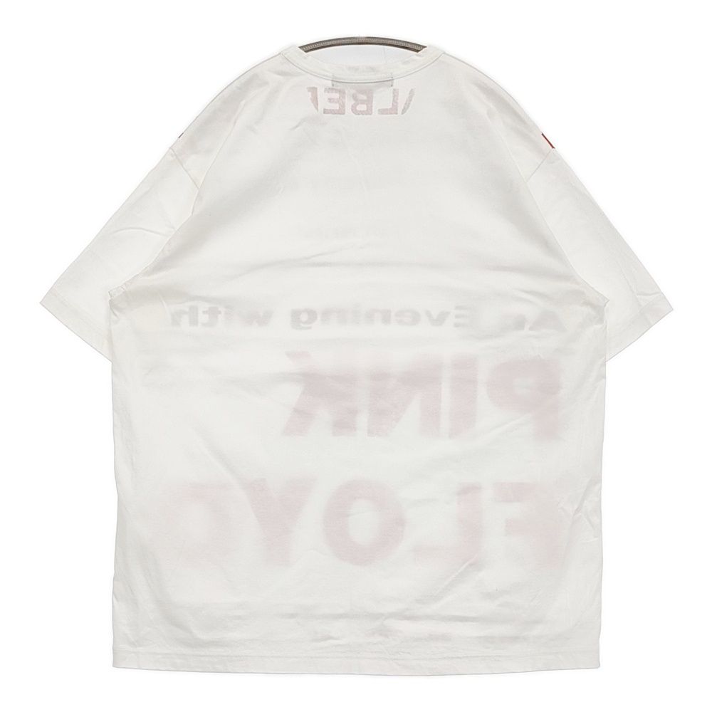 COMME des GARCONS JUNYA WATANABE MAN 綿度詰め天竺 PINK FLOID 半袖Ｔシャツ AD2025 ホワイト メンズ ジュンヤワタナベマン 5-1022S