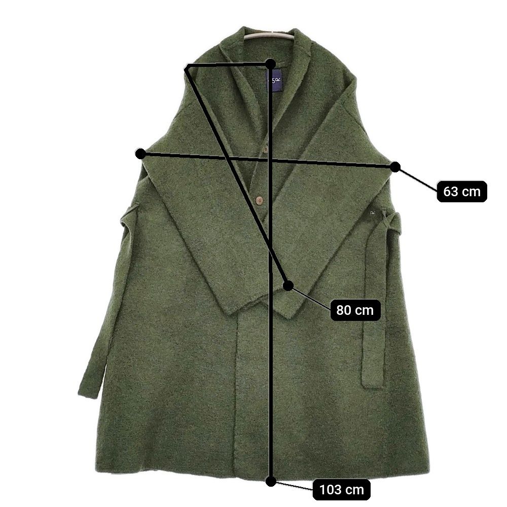 縮絨ニットのコート