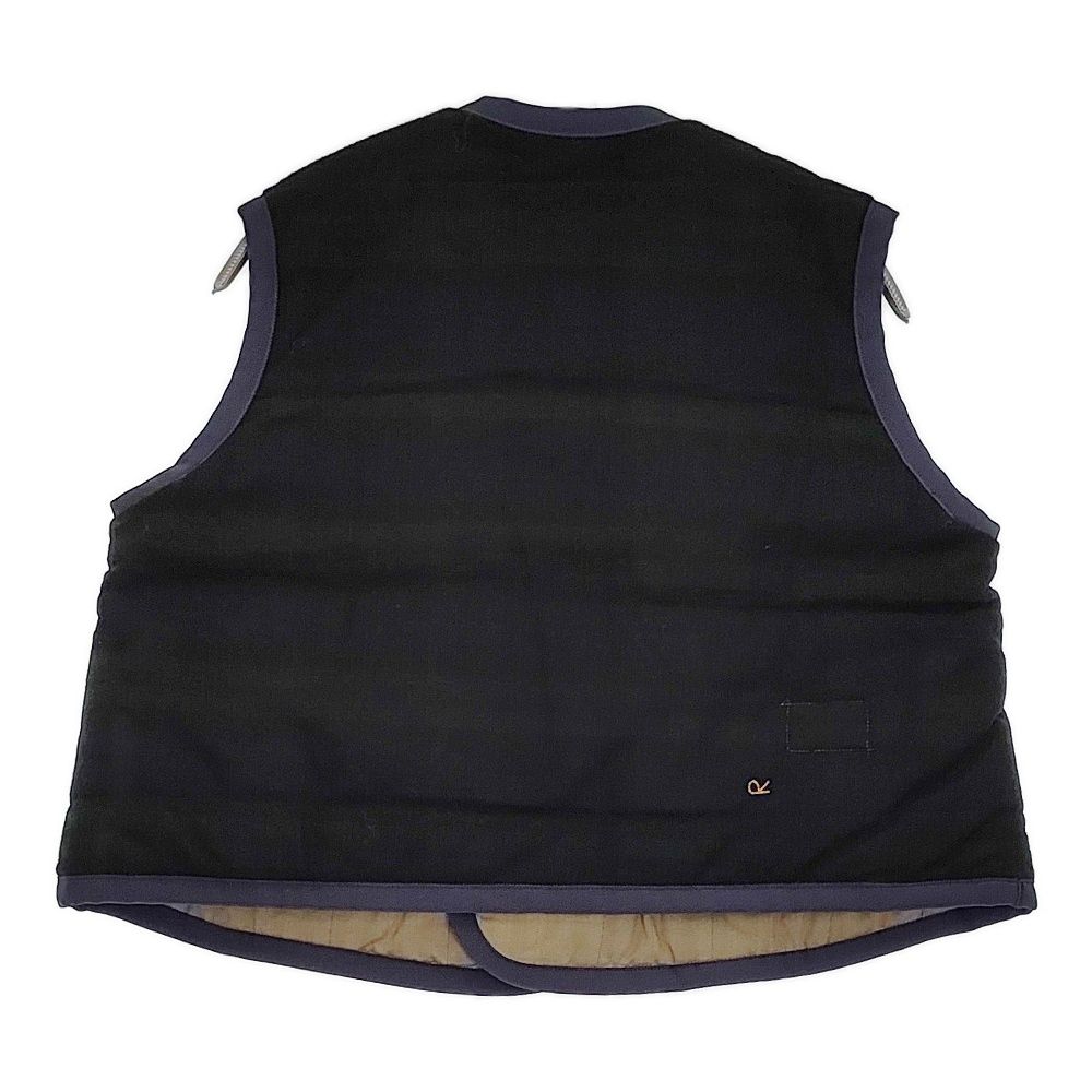 45 R rpm ジャージフラノのリバーシブルキルトベスト 定価66000円 ネイビー グリーン レディース フォーティーファイブアールピーエム 5-1022 T