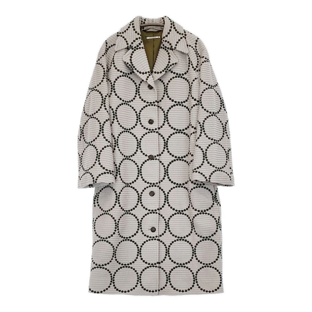 mina perhonen ha6078 tambourine grande コート ライトグレー グリーン レディース ミナペルホネン 5-1022A