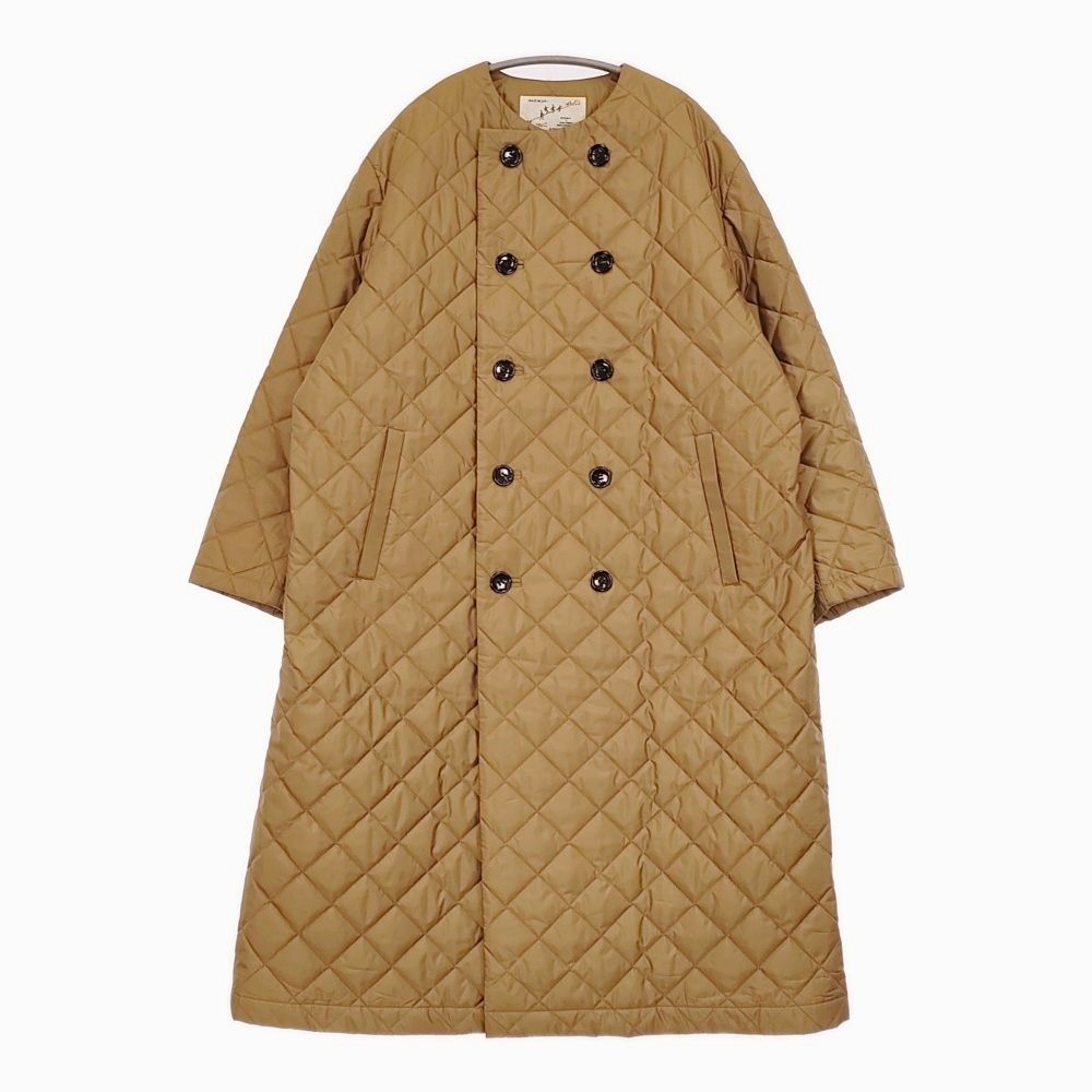 R-D.M.Co- キルティングダブルボタンコート 定価96800円 5840 コート ブラウン レディース マンズテーラー 5-1022T